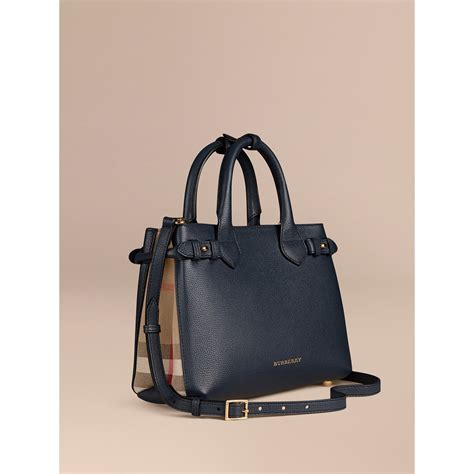 Burberry Banner Small House Check Derby Tote Bag, Brilliant 